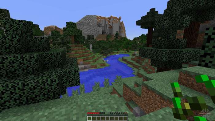 The world of minecraft