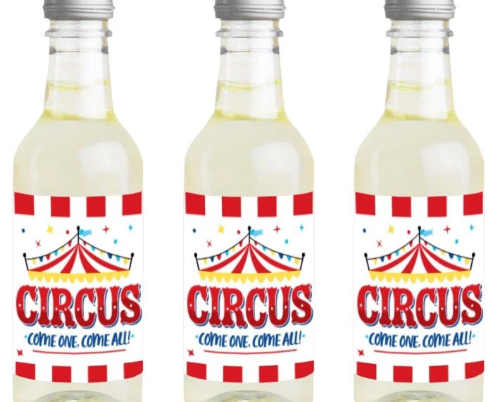 Wine with circus label