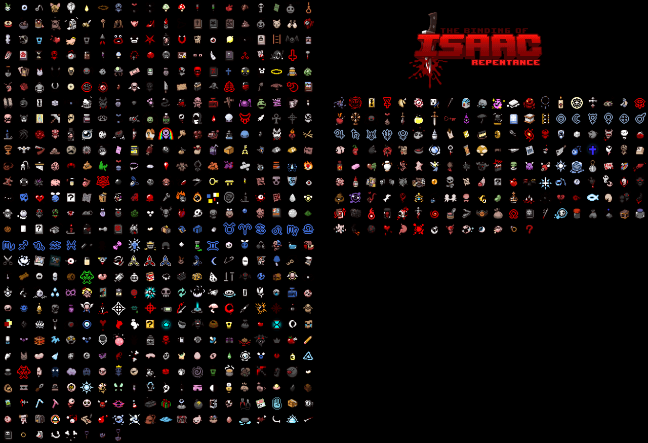 The binding isaac items