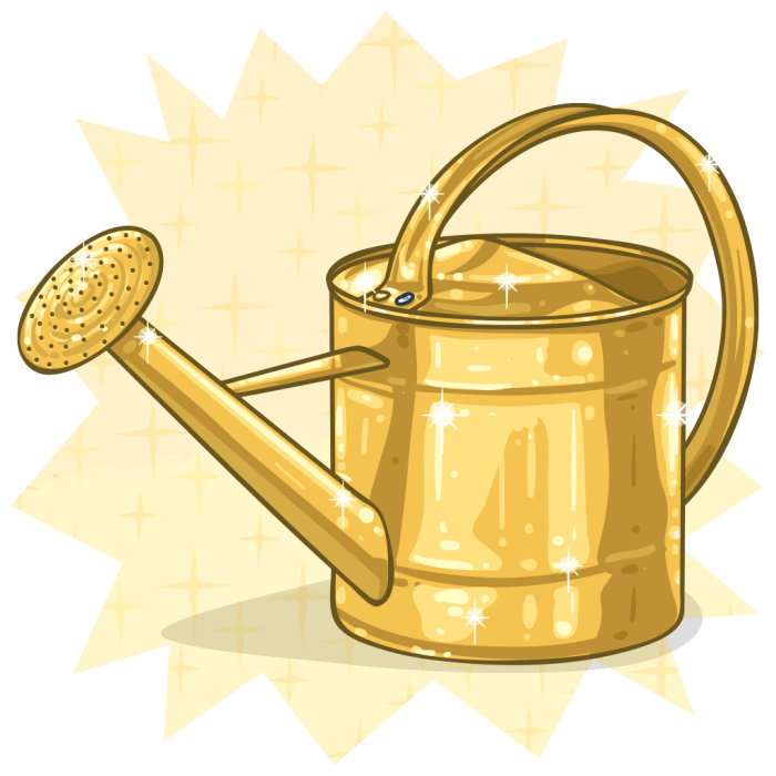 Golden watering can acnl