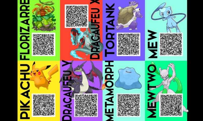 Qr codes pokemon shiny