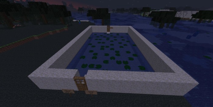 Lily pad farm minecraft