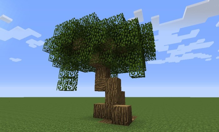 Minecraft oak tree