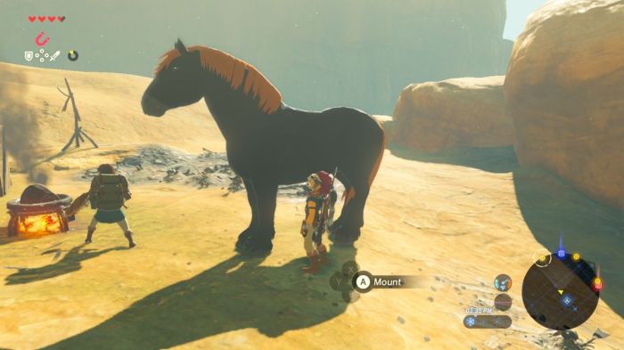 Totk horse from botw