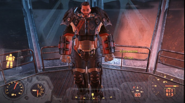 Maxson fallout arthur elder armor power steel