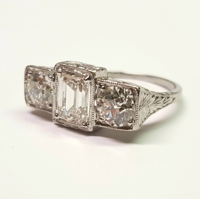 Restoration ring enamel repair diamond vintage men mens