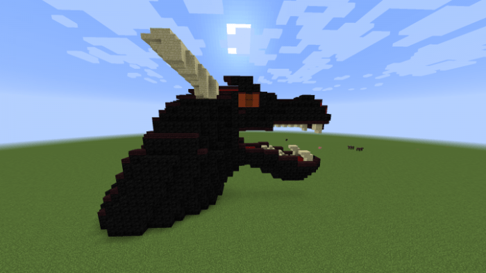 Dragon head in minecraft