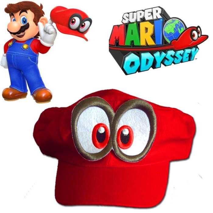 Mario cake odyssey hat cappy super