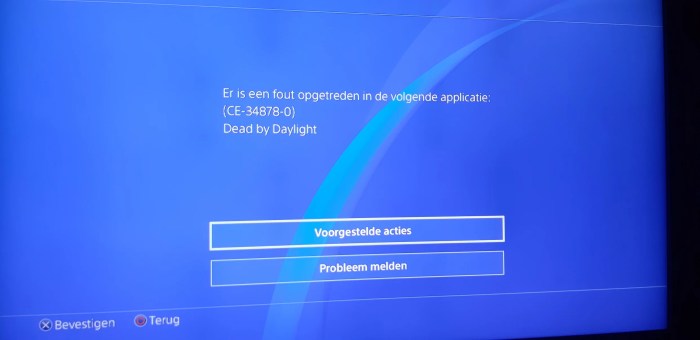 Blue screen of death ps4