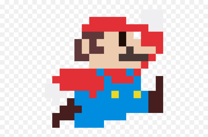 8 bit jumping mario