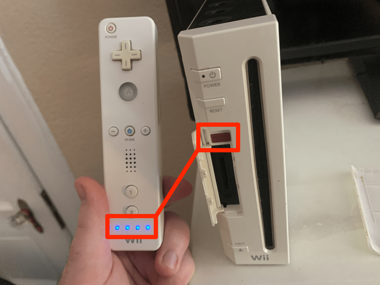 Sync wii remote to wii u