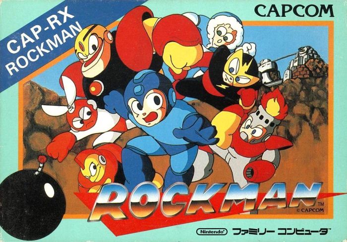 Mega man nes box art