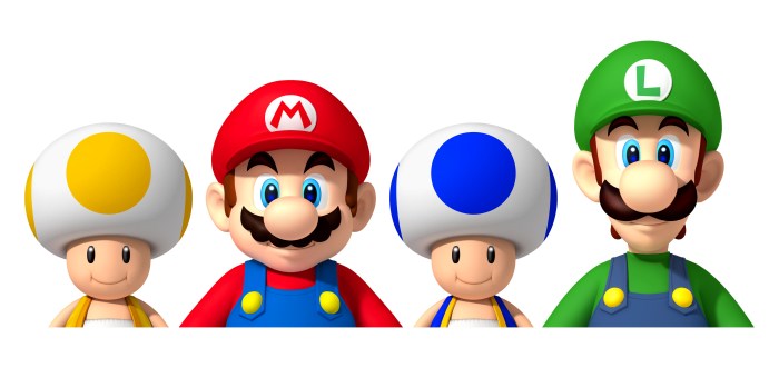 Mario and luigi and toad