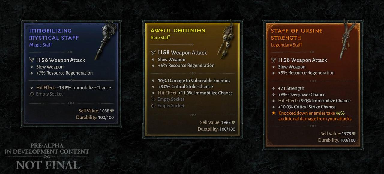 Diablo 4 no set items