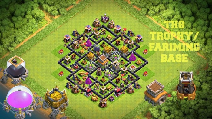 Town hall 8 coc base