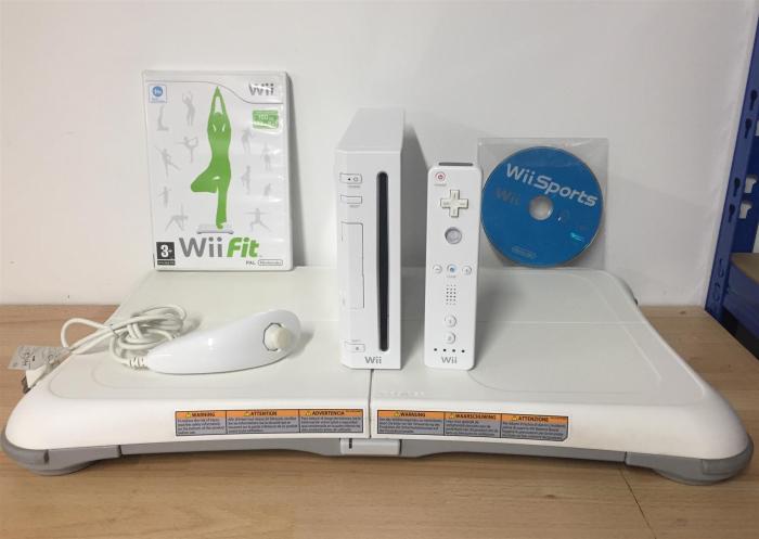 Wii with wii fit bundle