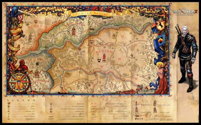 Map of the witcher 2