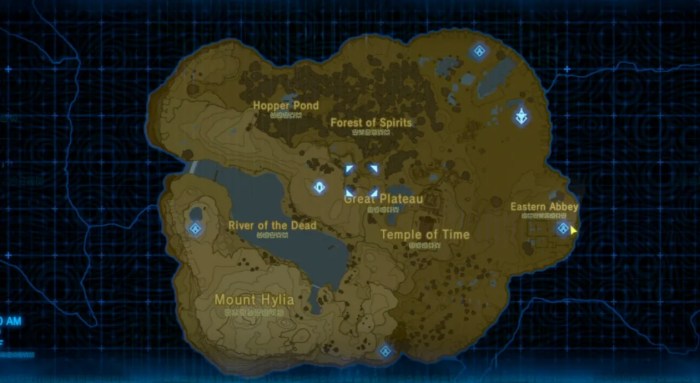 Botw the isolated plateau