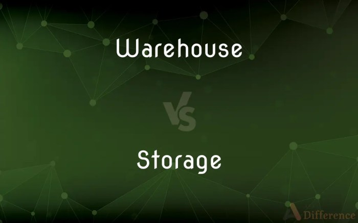 Bdo warehouse vs storage