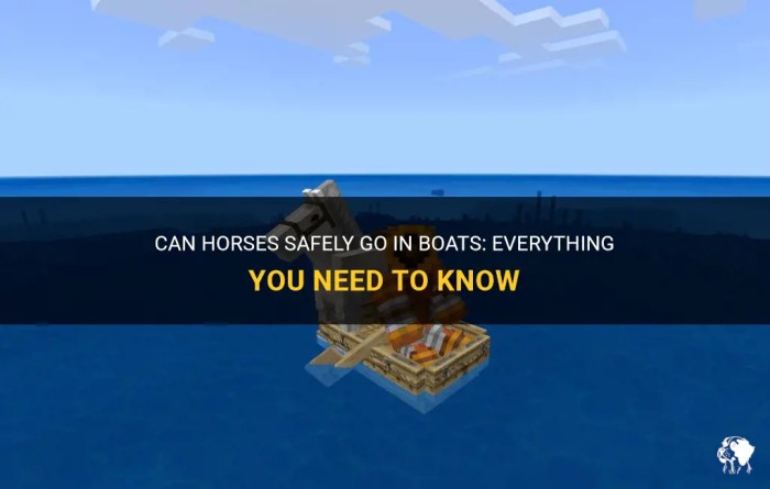 Can horses go in boats