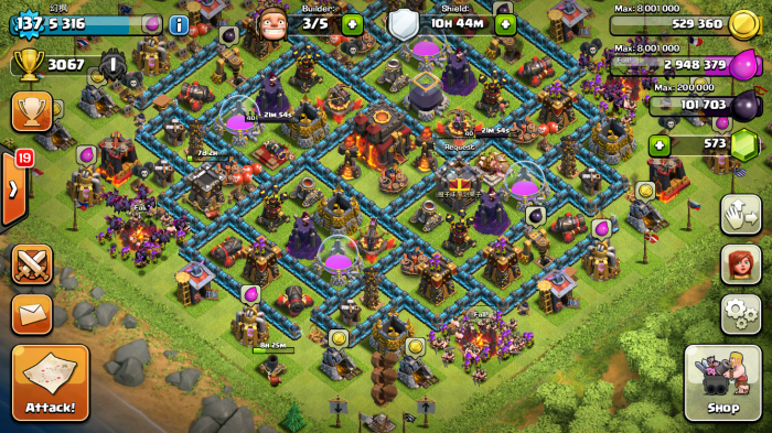 Base layout th12 heart funny hall town clash clans progress hybrid clasher available