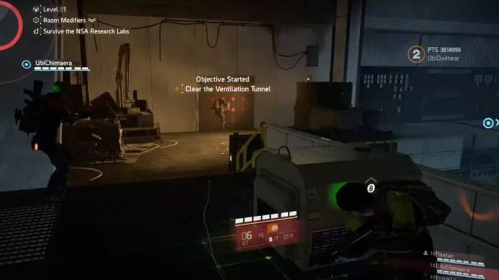 Division 2 descent glitch