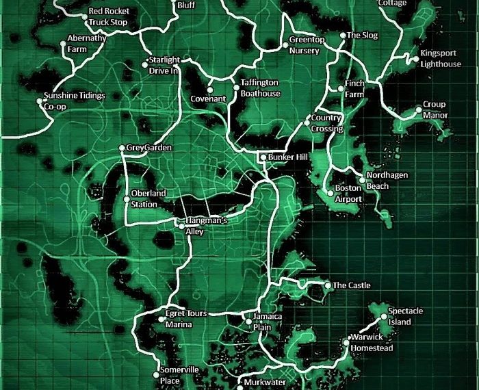 Fallout 4 completed map