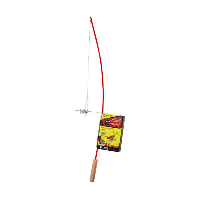 Pole fishing campfire roaster fire