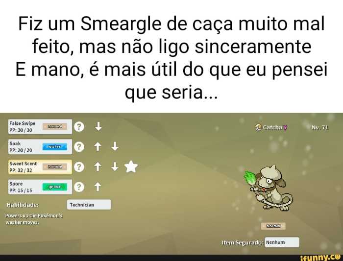 Best moves for smeargle