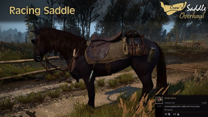 Saddle witcher loading mods crow overhaul