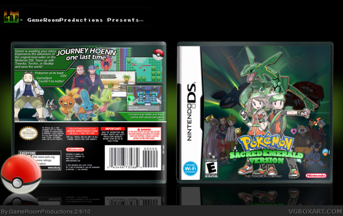 Pokemon emerald ds cover version sacred nintendo remake ruby box change 6th february 2010 vgboxart