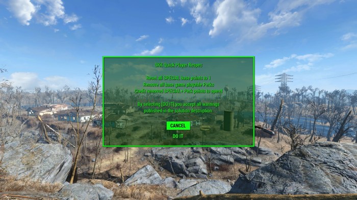 Fallout 4 respec mod