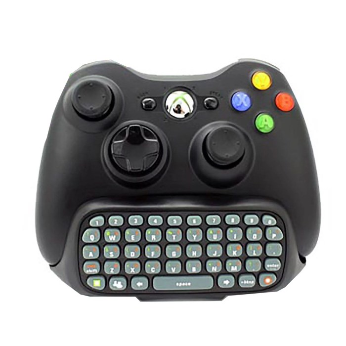 Xbox 360 to keyboard