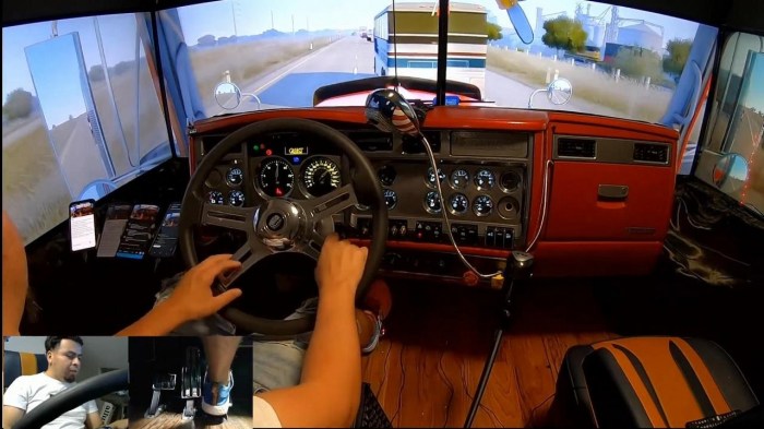 Truck sim steering wheel