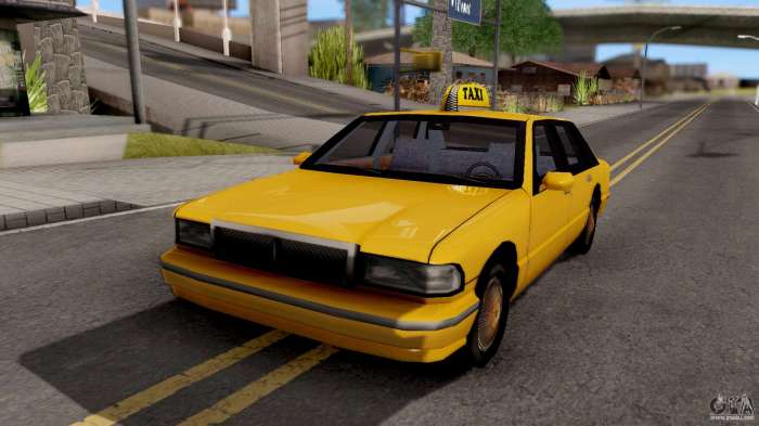 Taxi in gta san andreas