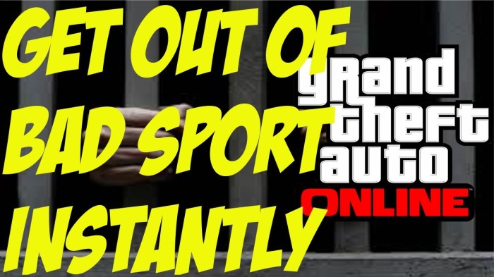 What is bad sport in gta