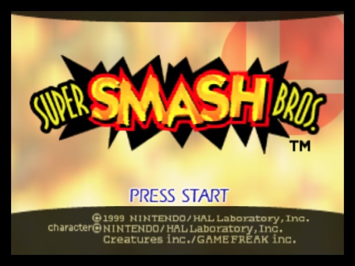 N64 super smash bros rom