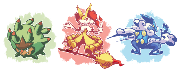 Evolution line grass starter pokemon deviantart names