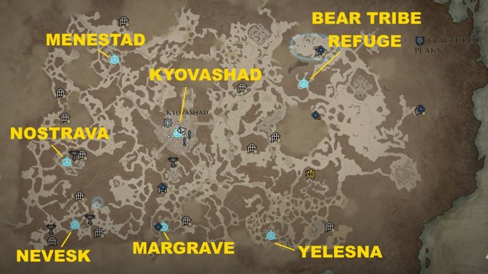 Diablo 4 all waypoints