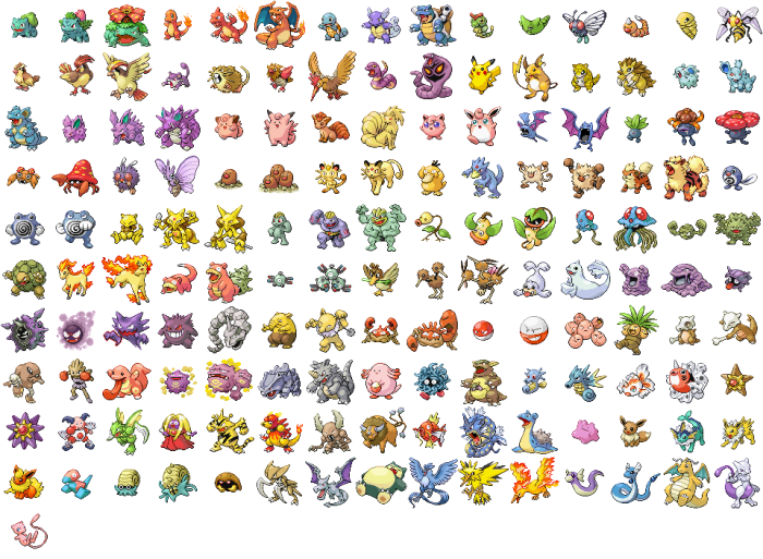 Pokemon red attack list