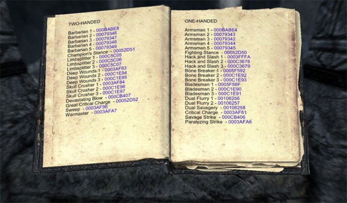 Skyrim ingot commands console spawn ingots