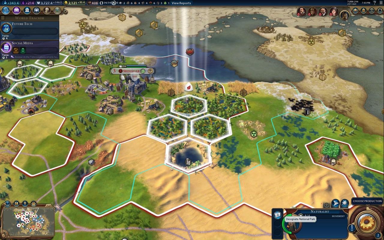 Civ6 national park tile