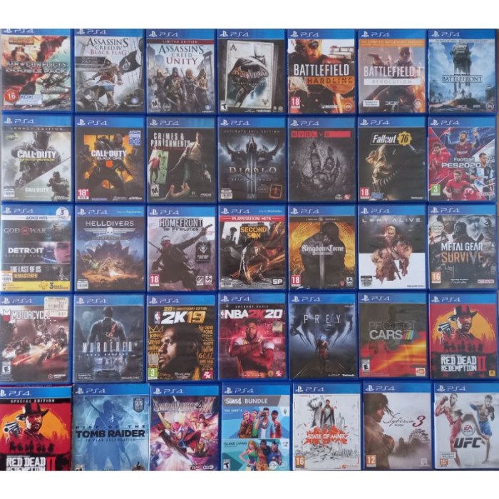 Ps4 games pre owned
