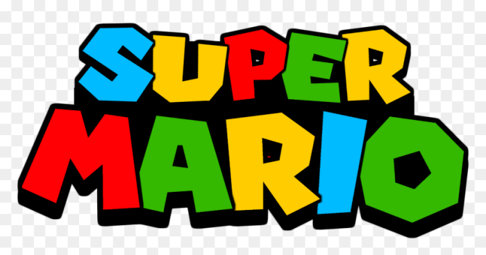 Mario super logo 3d file nintendo size