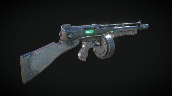 Laser rcw fallout scratch vegas mods loading nexusmods submachine gun energy