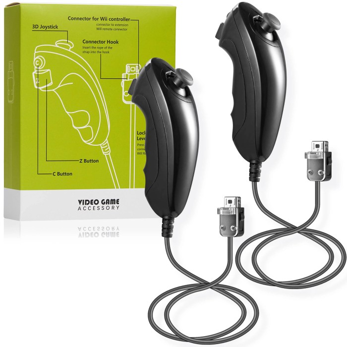 Controller nunchuck remote luxmo 2in1