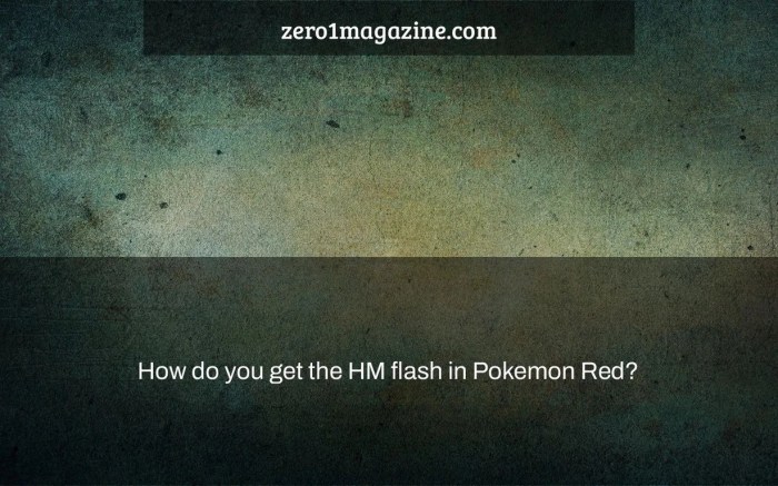 Flash hm pokemon red