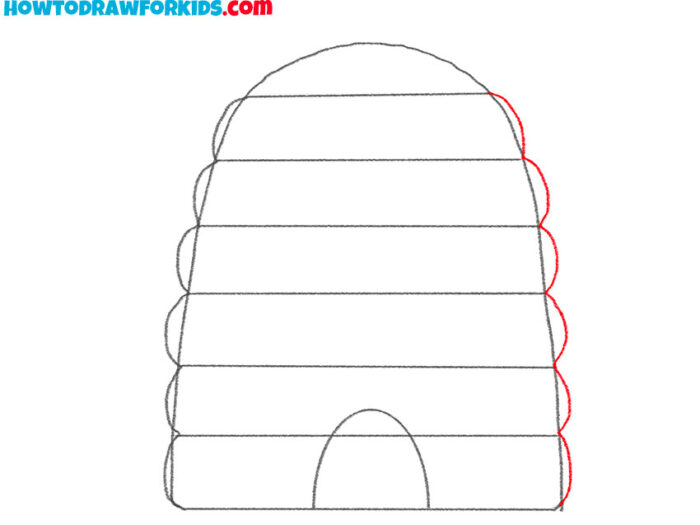 How to draw a beehive