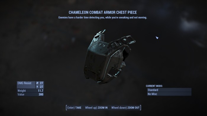 Chameleon armor fallout 4