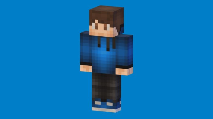 Minecraft skin 3d model